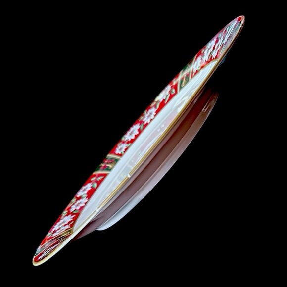 Kobe "Charlton Hall" CHRISTMAS 10 5/8" Dinner Plates - Retired Japan - Picture 5 of 8